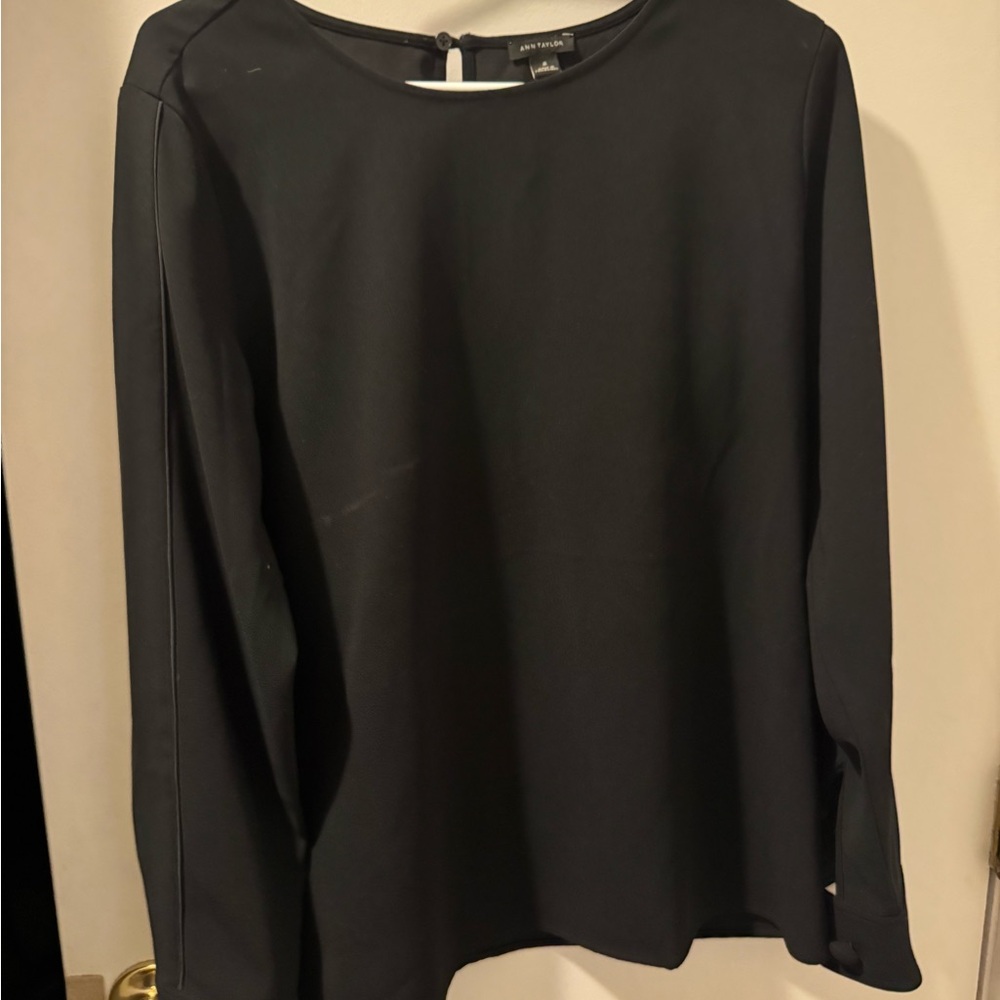 Ann Taylor Classic Black Blouse
